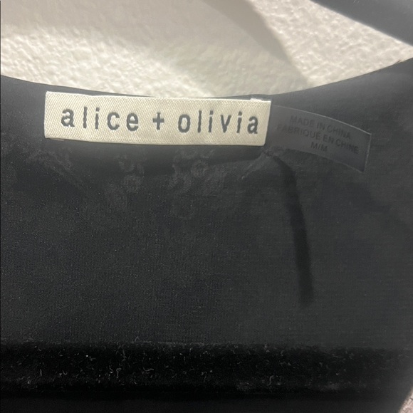Alice + Olivia Black and White Floral Blouse - Picture 2 of 4